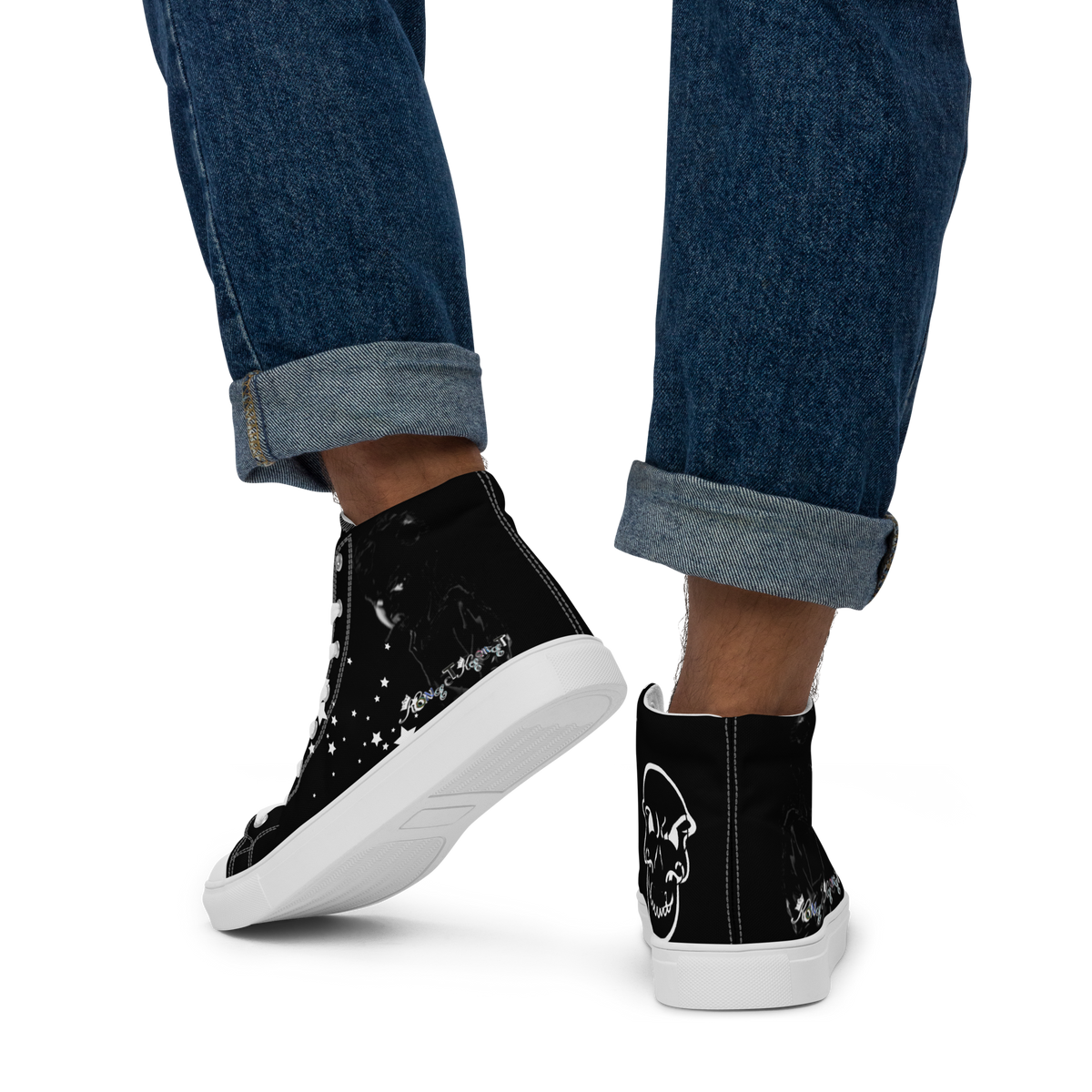 Men’s high top canvas shoes