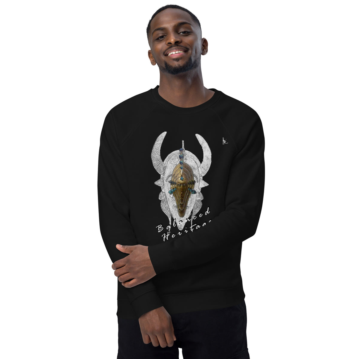 Organic raglan sweatshirt